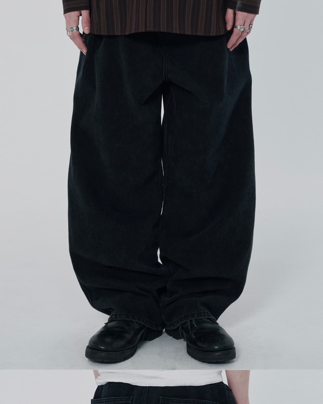 스웨이드 컨투어 포켓 데님 블랙 L CONTOUR POCKET DENIM 상품이미지4