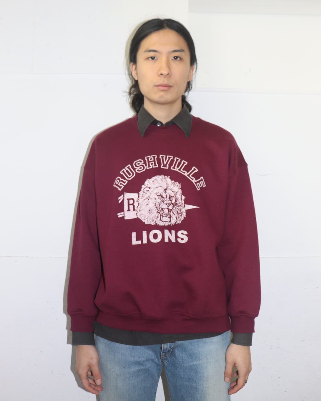 와일드 동키 라이온 그래픽 스웨트셔츠 상품이미지1