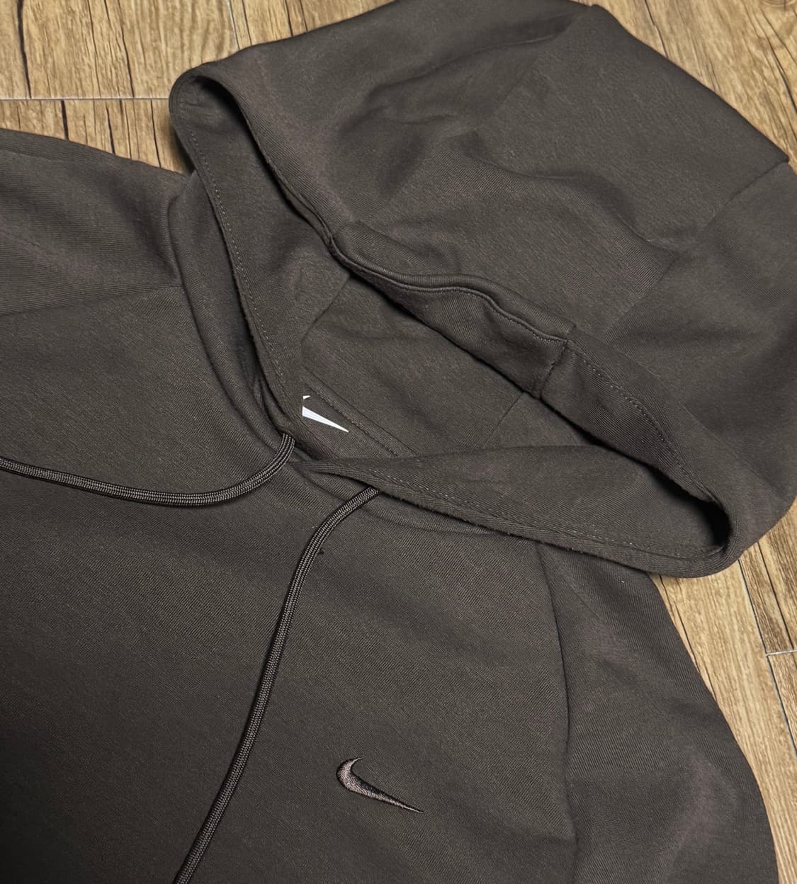 나이키 드라이핏 다크 브라운 후드티 상품이미지4