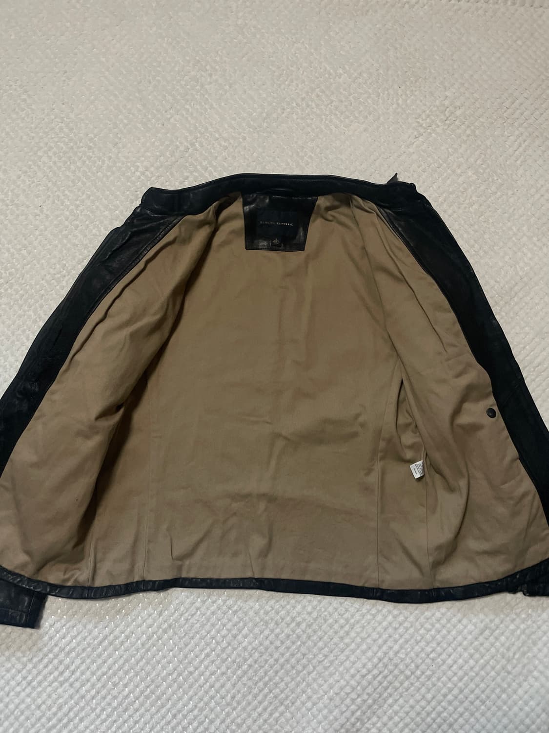 바나나 리퍼블릭 웨스턴 무드 리얼레더 2WAY 소가죽 바이커 자켓 상품이미지7