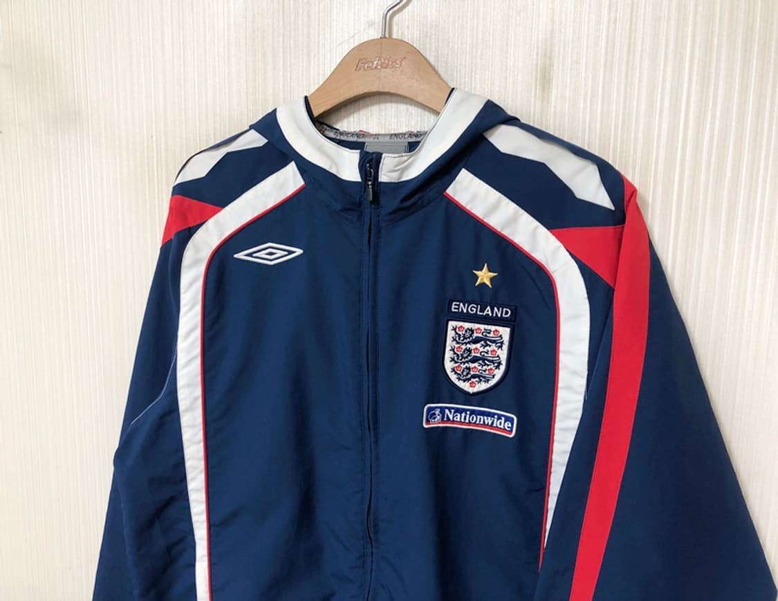 엄브로 07-08 잉글랜드축구국대 후드트랙슈트/올드자켓 M(해외) 상품이미지6