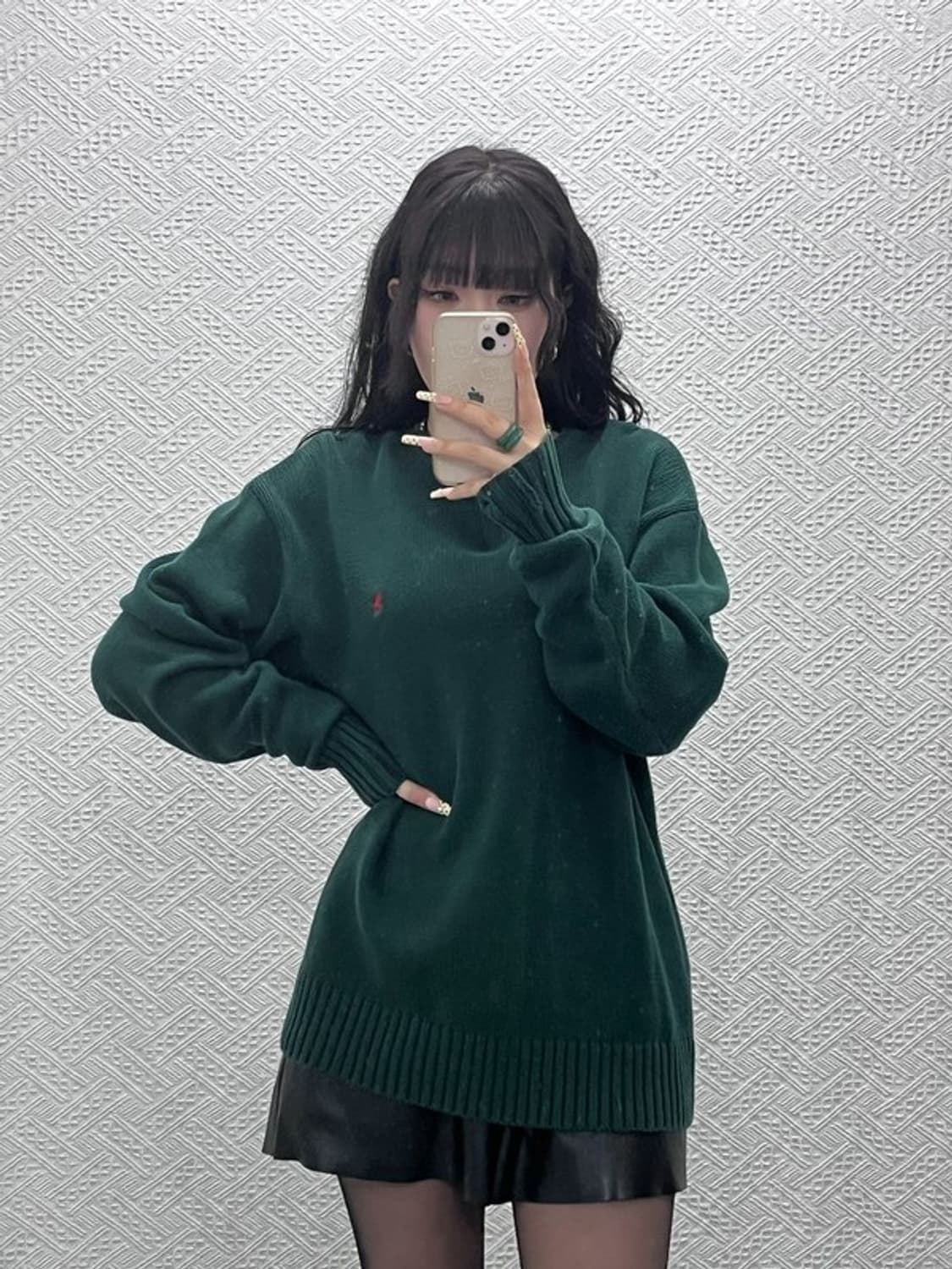 폴로 랄프로렌 모던 캐주얼  빈티지 딥그린 니트 XL C09972 상품이미지1