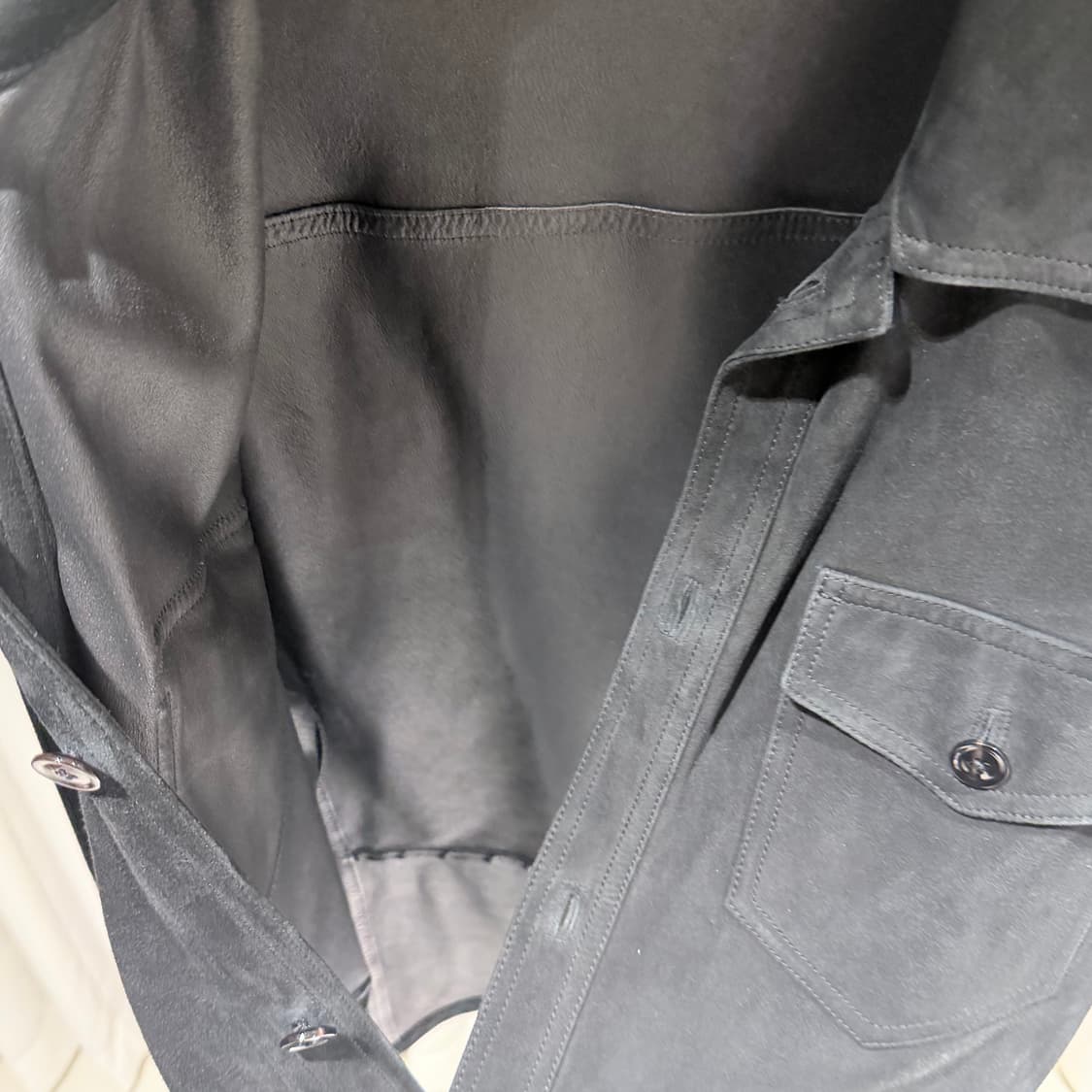 (A+/52) / 톰포드 카프스킨 스웨이드 사파리 레더 트러커 자켓 상품이미지7