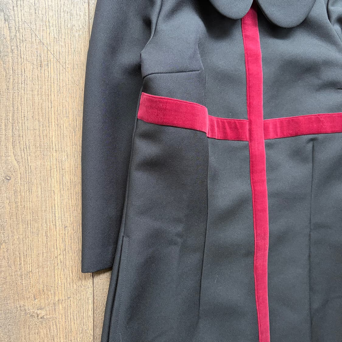 Cross Velour Point One Piece 상품이미지7