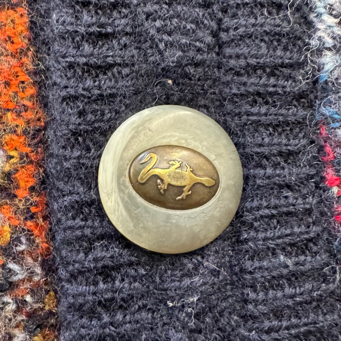 게쿠 메리노 울 케이블 니트 가디건 상품이미지4