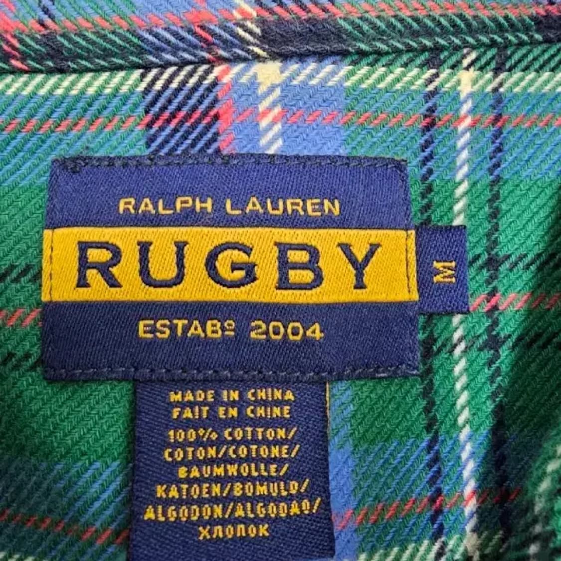 폴로 버질아블로 파이렉스 오프화이트 Rugby 체크 셔츠 95~100 상품이미지6