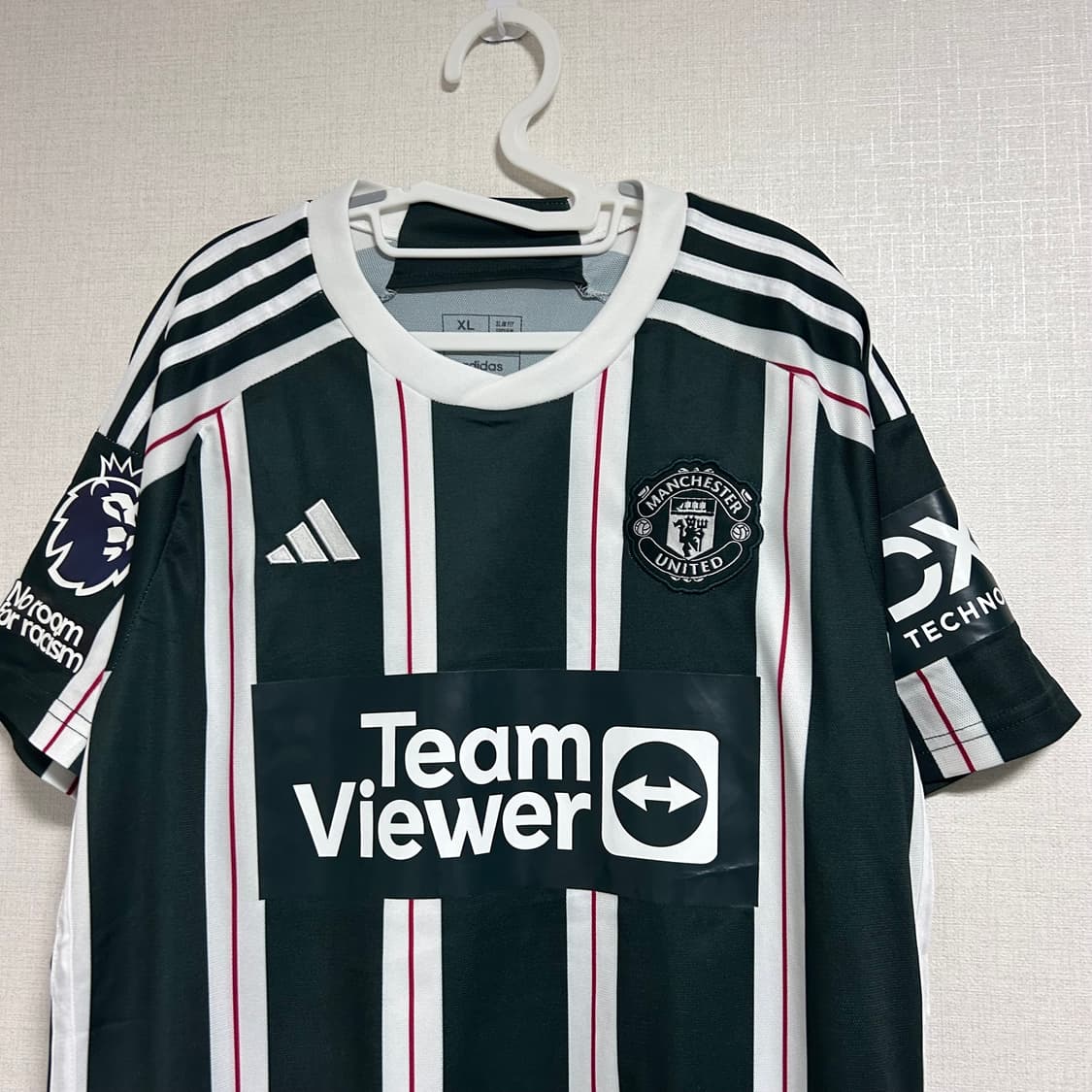 아디다스 23-24 맨체스터 유나이티드 맨유 어웨이 유니폼 반팔 티셔츠  상품이미지4