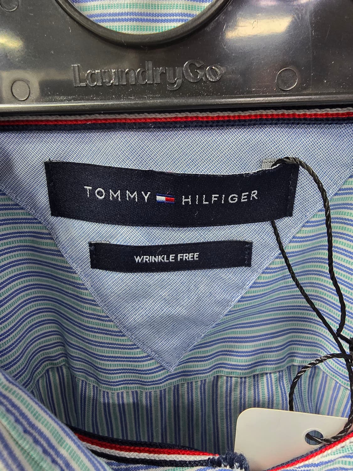 타미힐피거 하늘색 스트라이프 셔츠 (1251) 상품이미지3