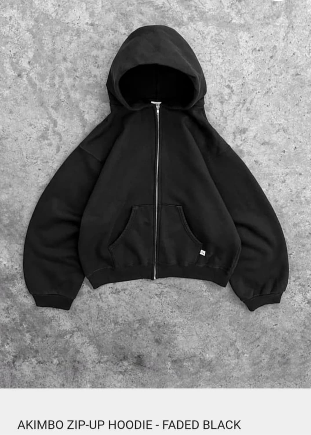 아킴보 후드집업 블랙 M 상품이미지1