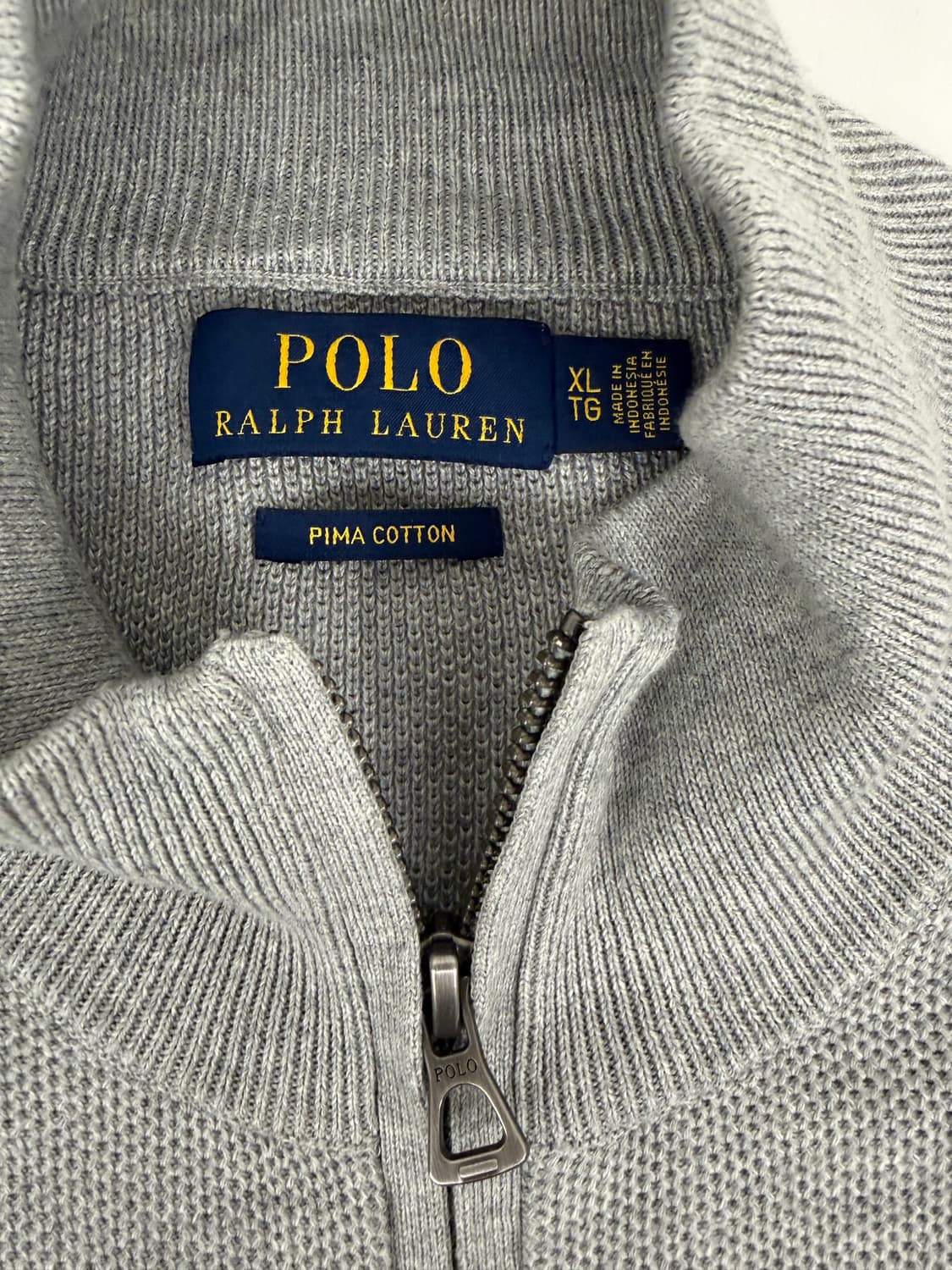 [XL] 폴로 랄프로렌 하프넥 반집업 니트 그레이 상품이미지3