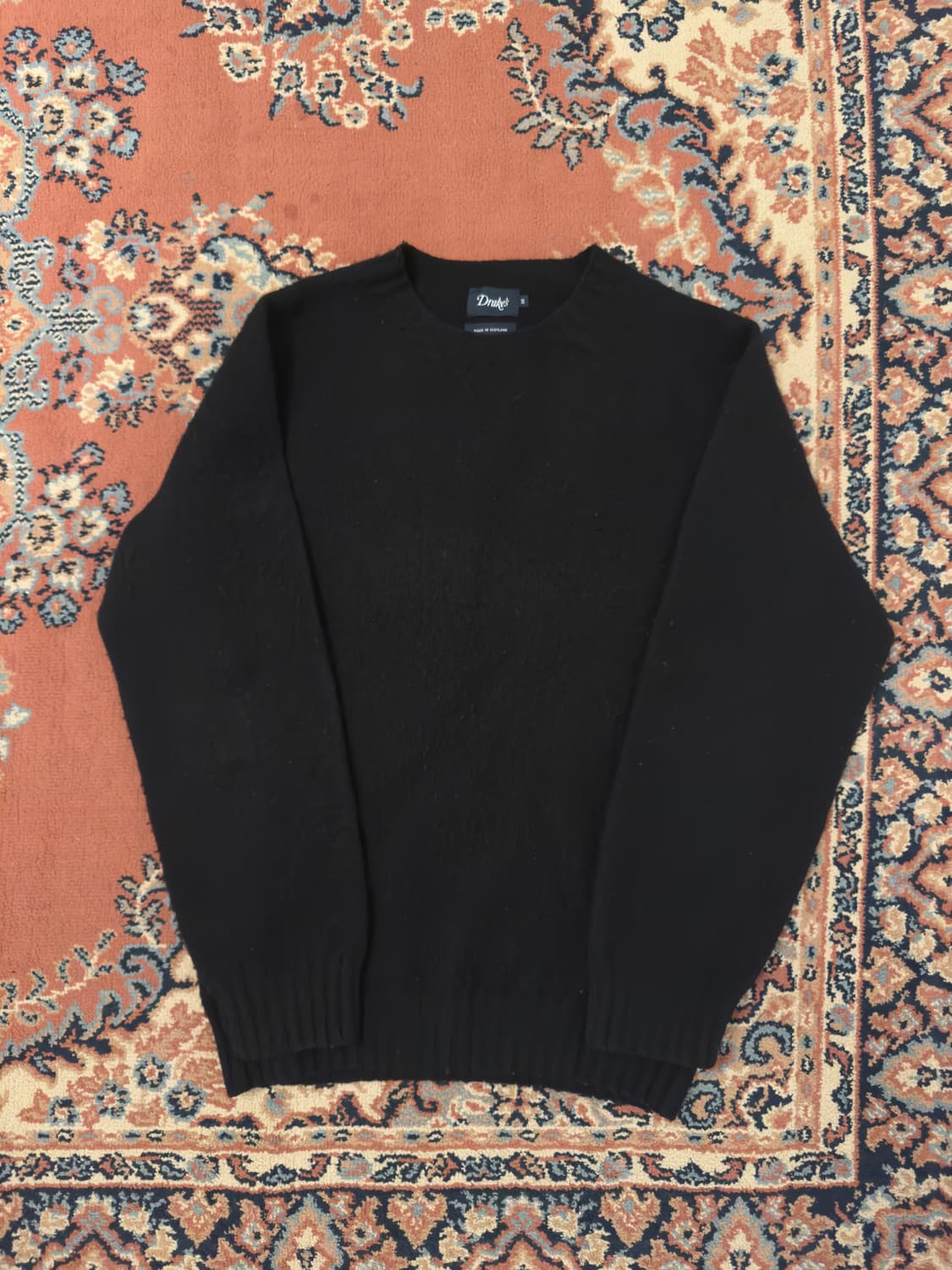 드레익스 Black Brushed Shetland Crew Neck  상품이미지1