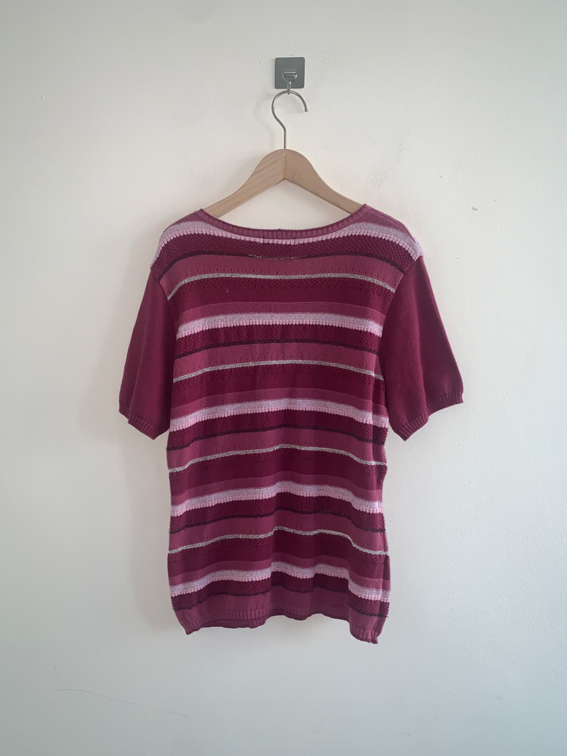 Stripe u neck knit 상품이미지6
