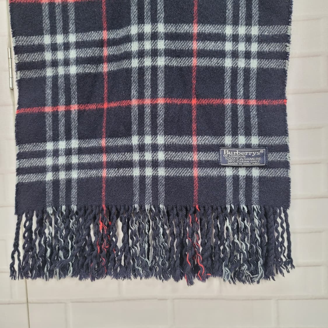 버버리 런던 100% 캐시미어 체크 머플러 목도리 남여공용 상품이미지5