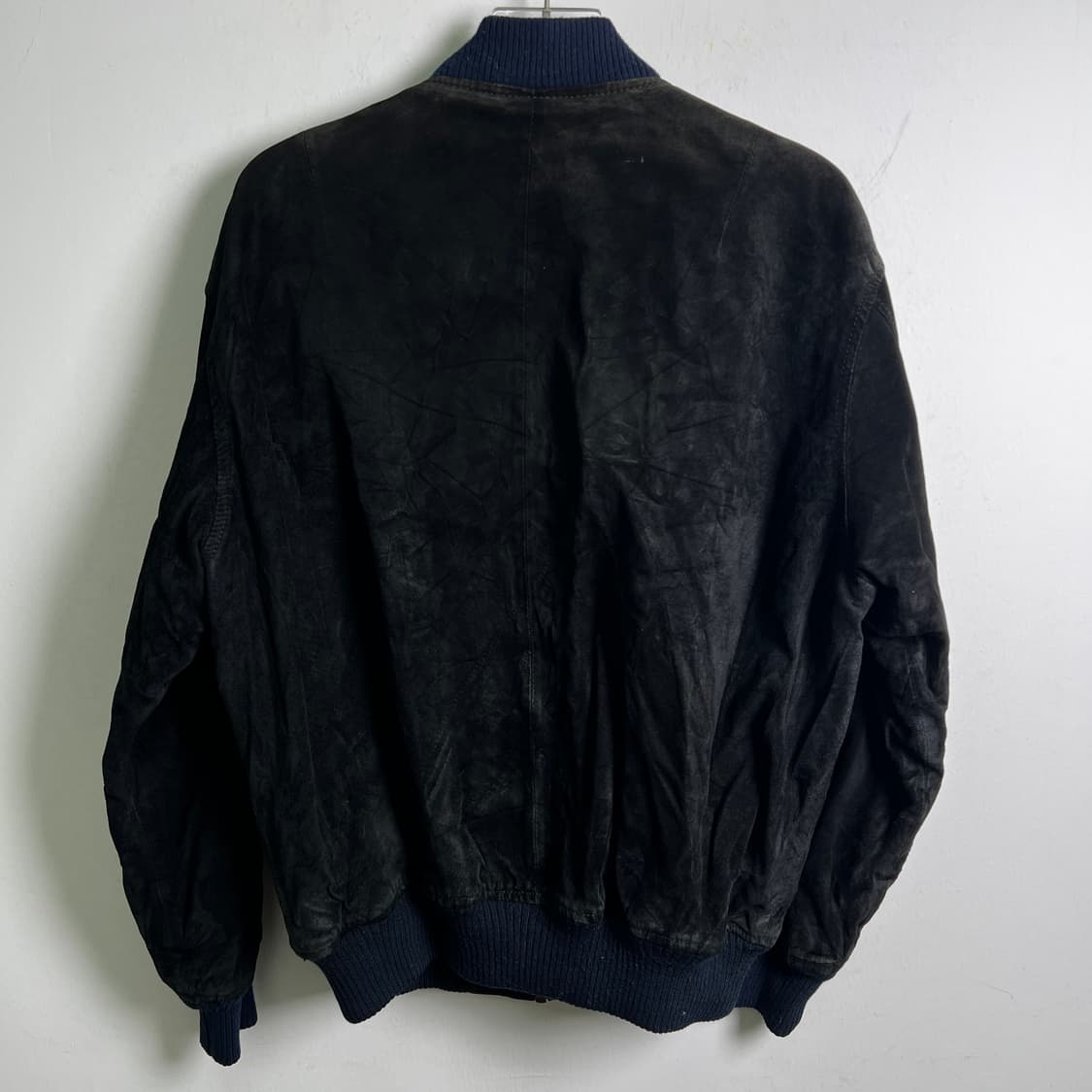 VTG 빈티지 블랙 스웨이드 ma-1 봄버 자켓 M 상품이미지5