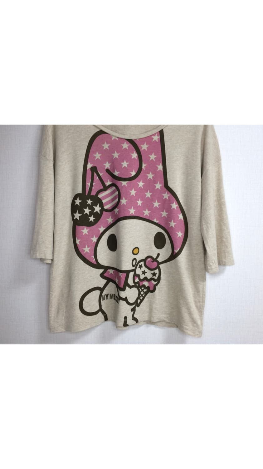 마이멜로디 x 유니클로 빅 프린트 7부 소매 티셔츠 상품이미지3