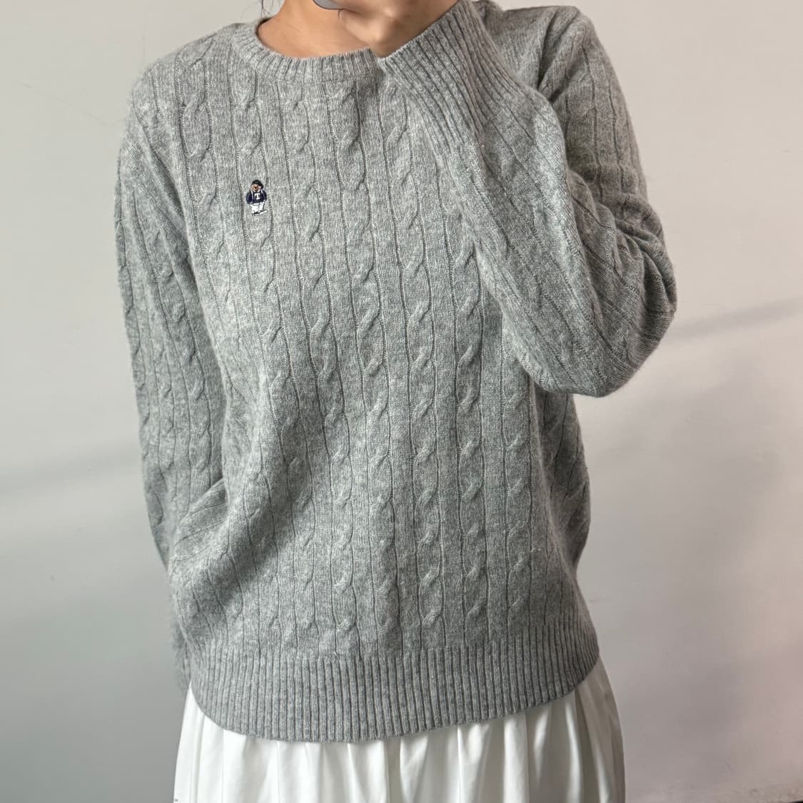 [L] 티니위니 그레이 니트 상품이미지2