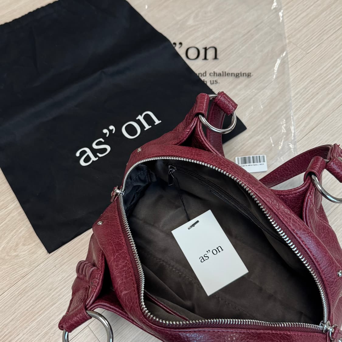 애즈온 bonita mini bag red 상품이미지4