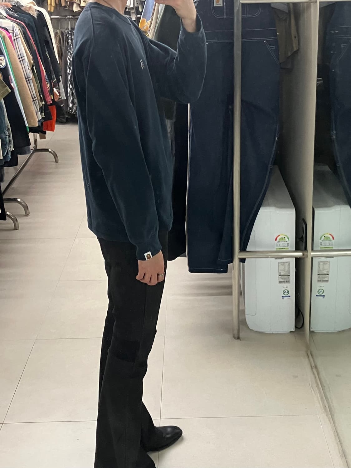 베이프 블랙 스웨트셔츠 M 상품이미지7