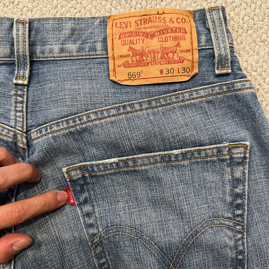 00s 리바이스 569 루즈 스트레이트 데님 상품이미지9