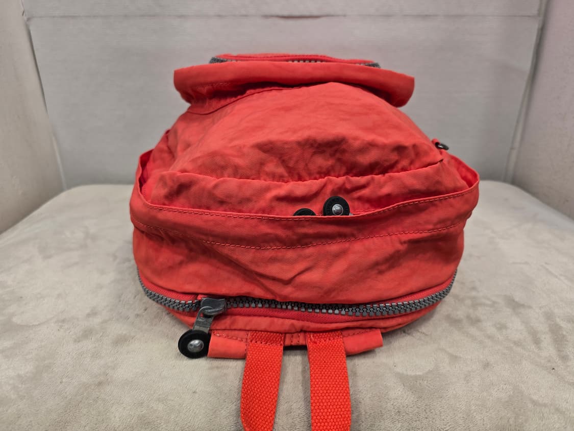 키플링 빅사이즈 코랄색 확장형 백팩 상품이미지5