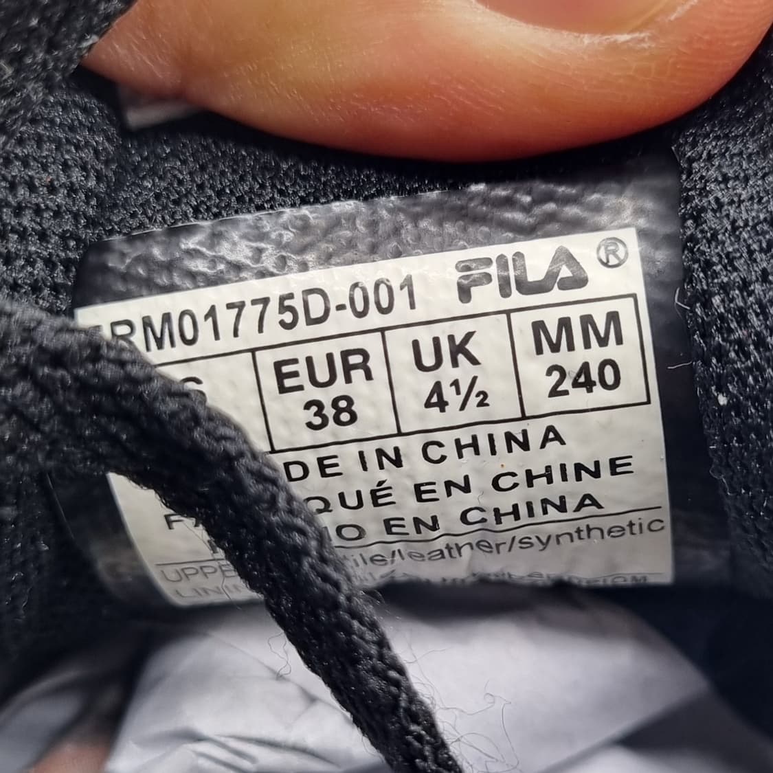 휠라 데일리조거 검흰 운동화 240 상품이미지6