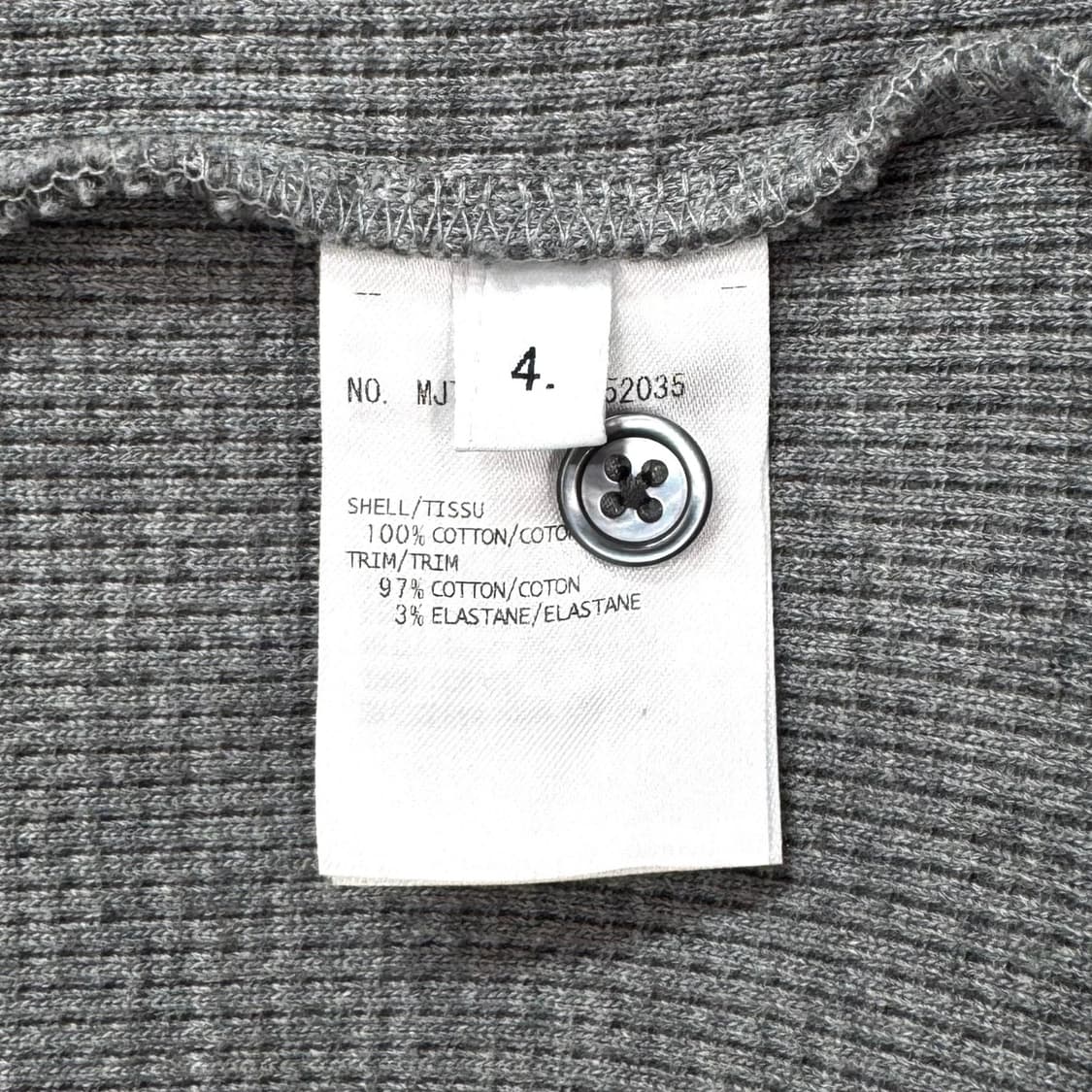 [4사이즈] 톰브라운 사선완장 맨투맨 그레이 (MJT205A) 상품이미지9