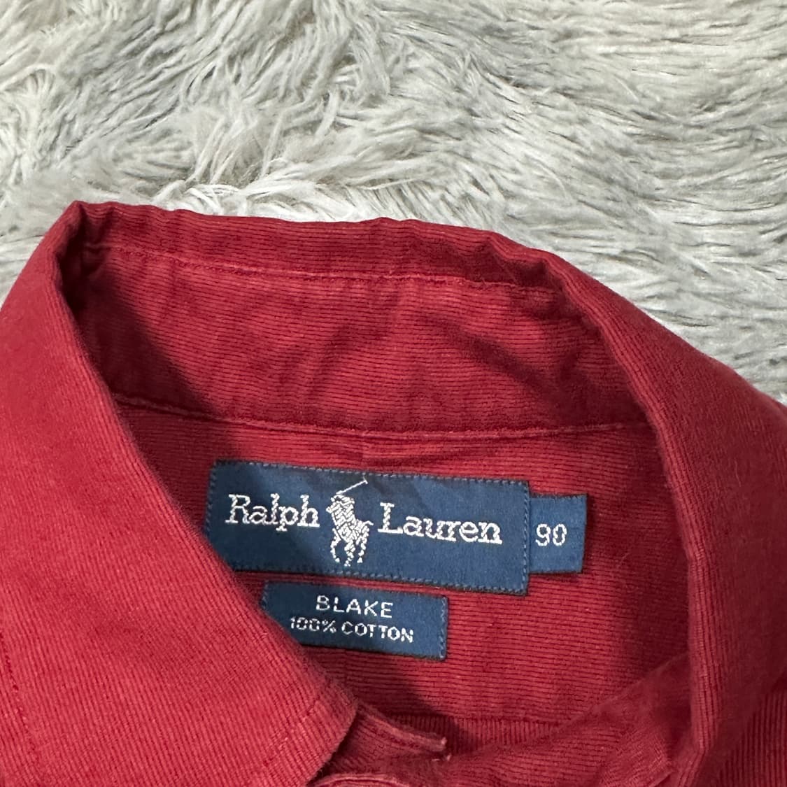 폴로랄프로렌 버건디 셔츠 상품이미지3