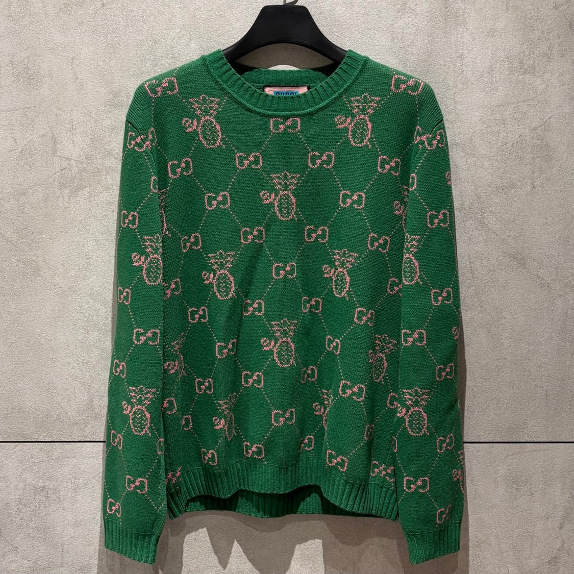 (L)구찌 파인애플 자카드 니트 상품이미지1