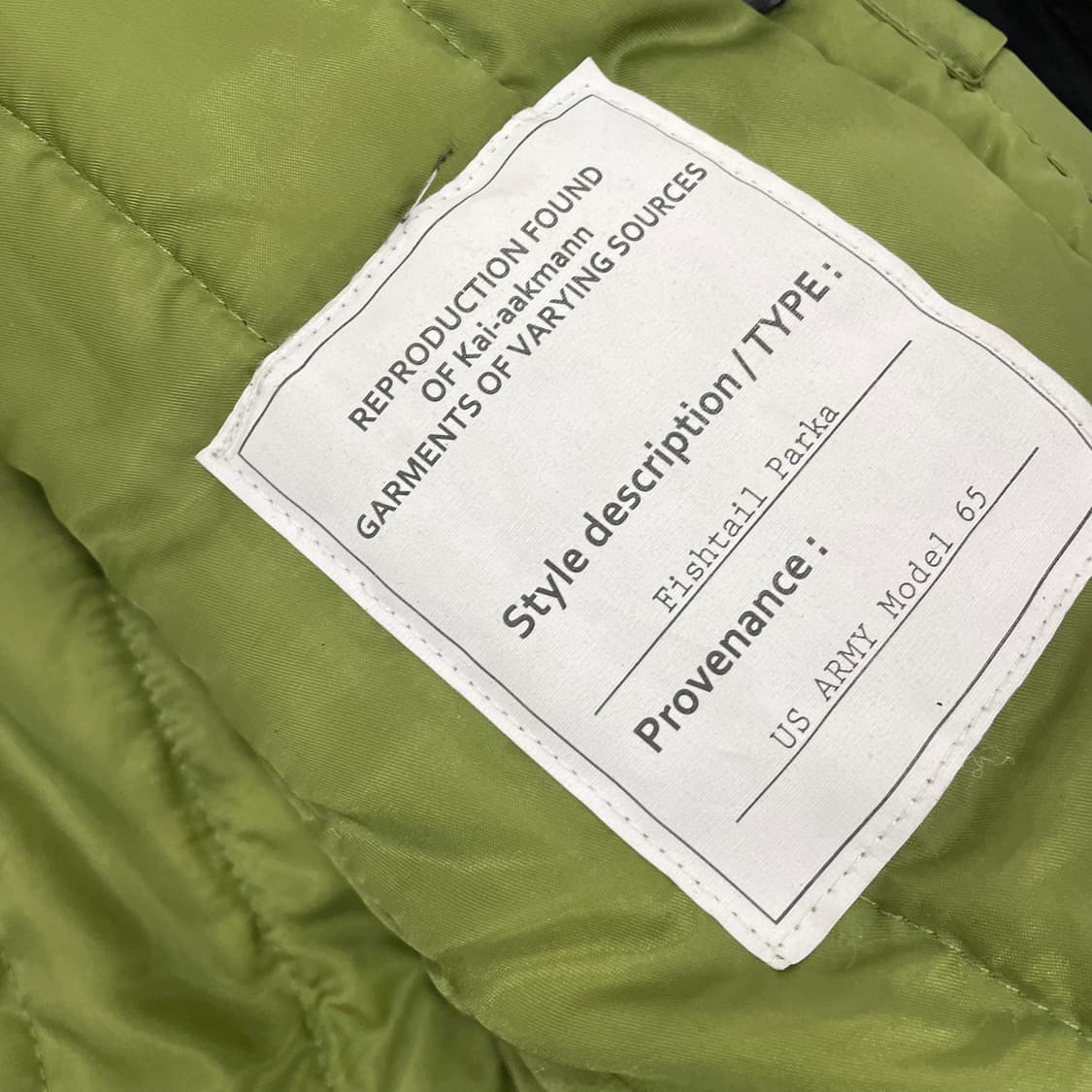 카이아크만 블랙 피쉬테일 파카 상품이미지4