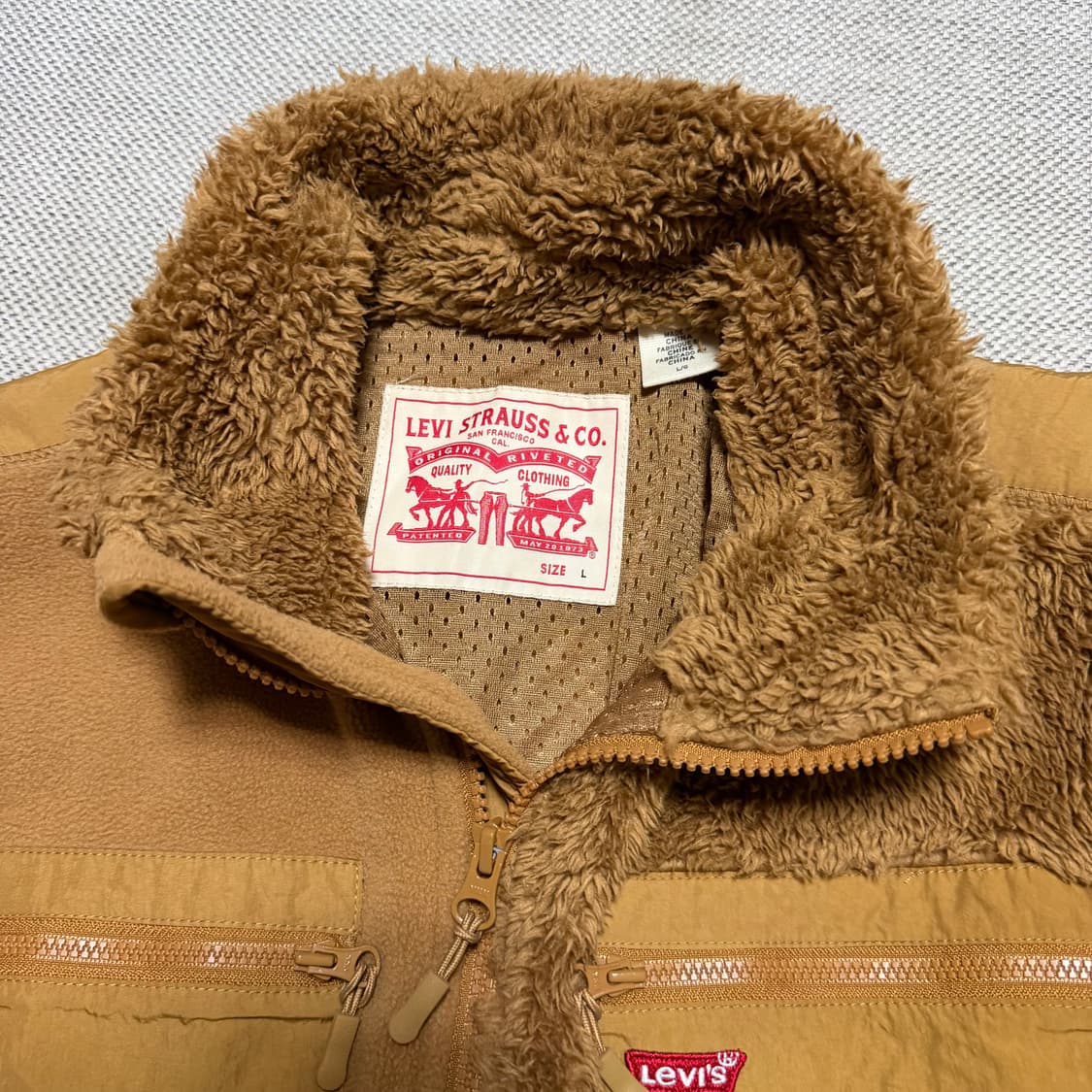 리바이스 브라운 플리스 자켓 상품이미지2