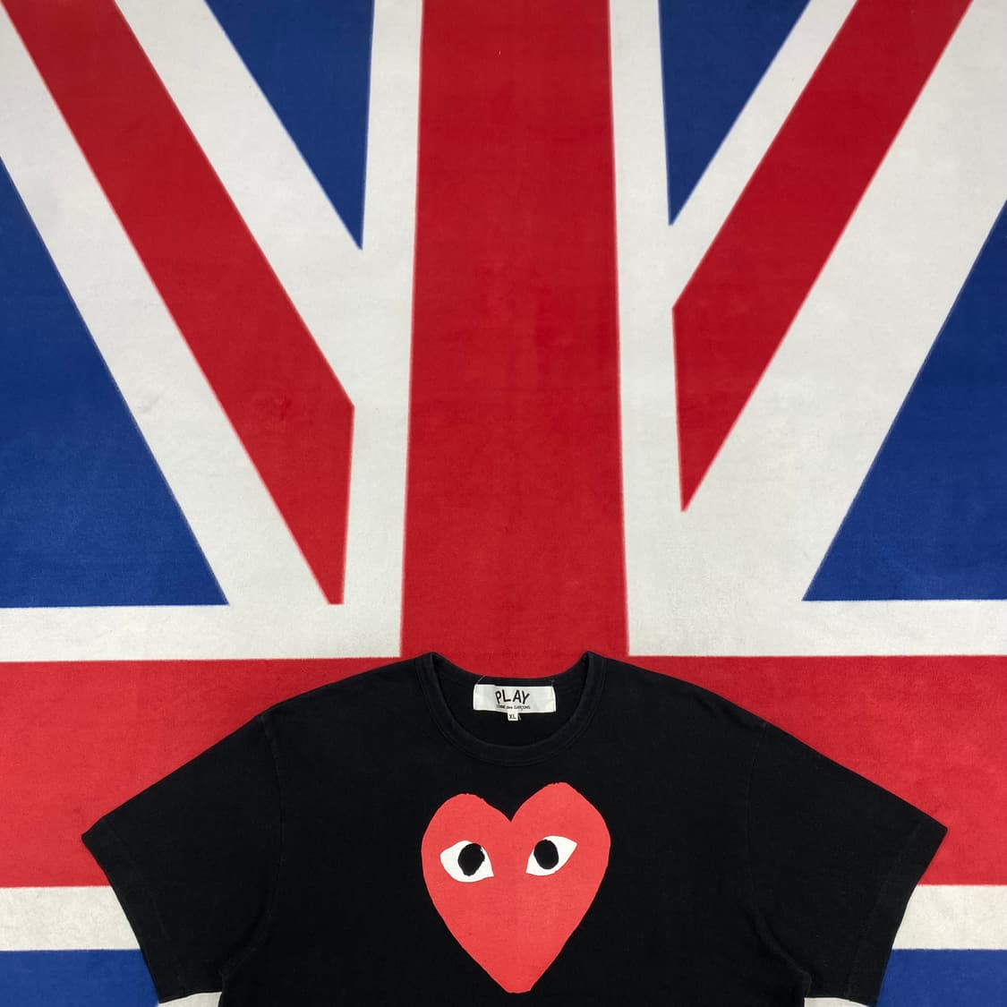 꼼데 레드하트 반팔티  XL 상품이미지2