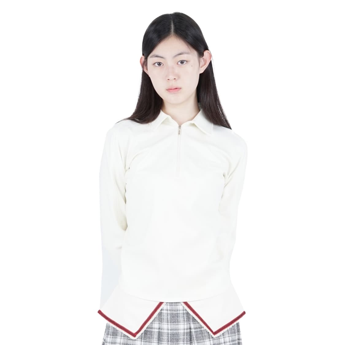 [교환] 지초이 AW25 하프 집 셔츠 아이보리 사이즈 교환 구합니다 상품이미지1