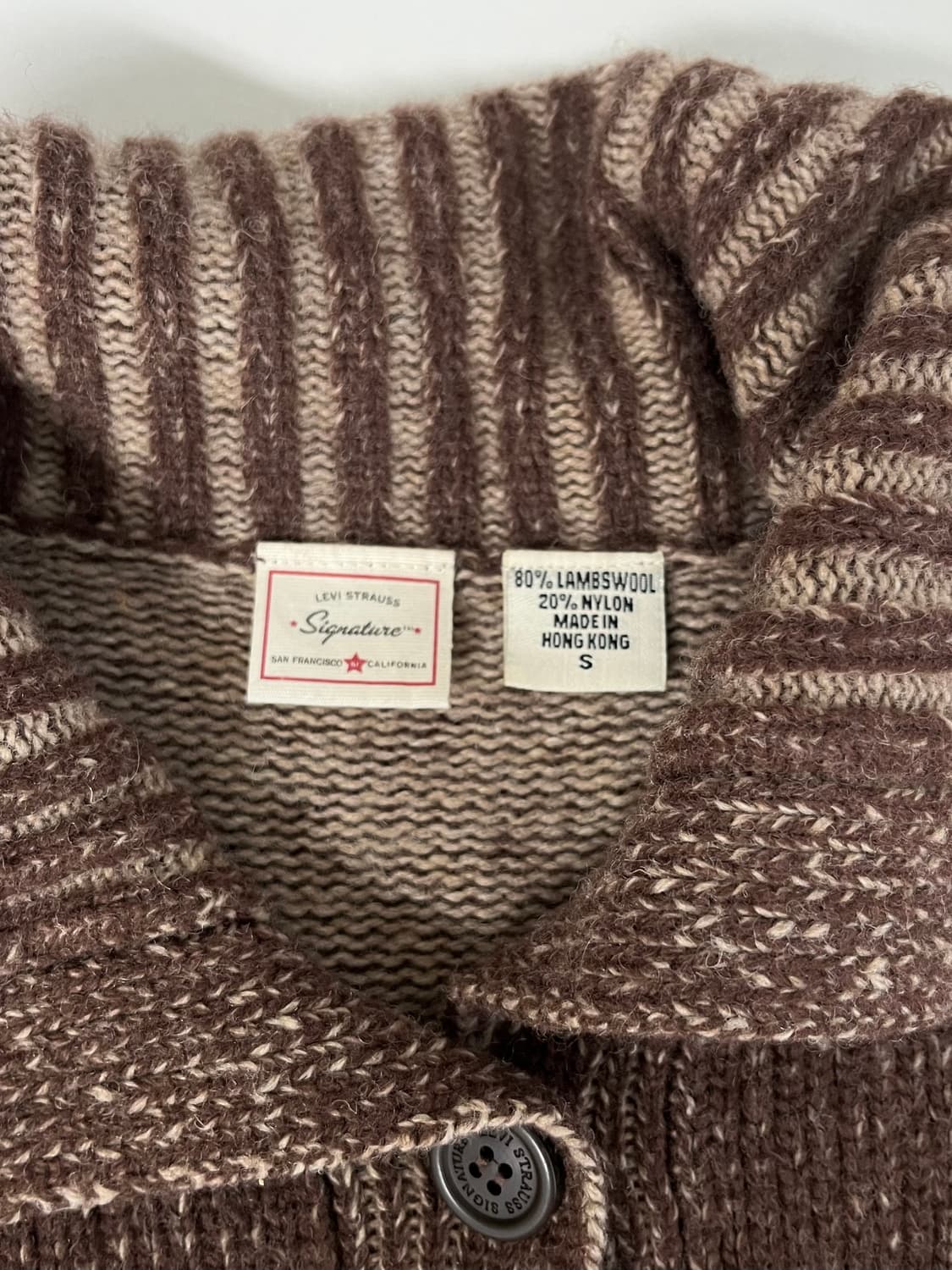 S) 리바이스 빈티지 세일러 카라 가디건 브라운 상품이미지3