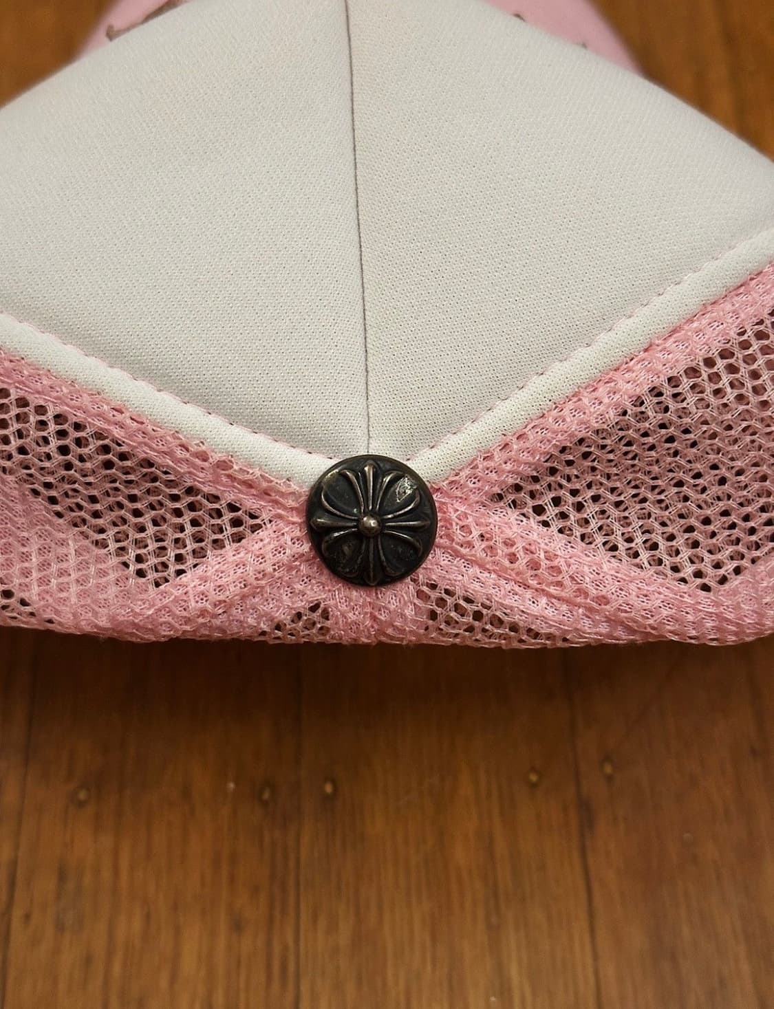 90s 빈티지 크롬하츠 아카이브 베이비 핑크 세메터리 트러커캡 상품이미지3