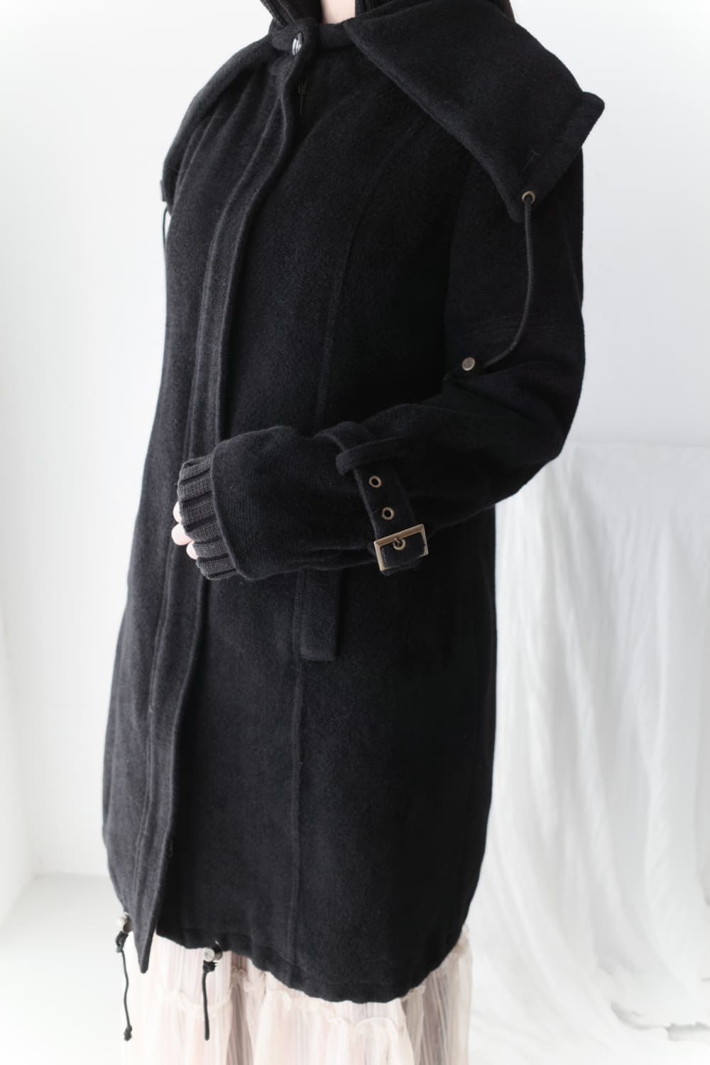 cecio) knit high snap coat  상품이미지8