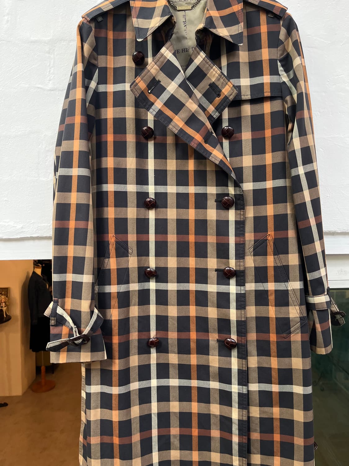 Daks London 체크 코트 상품이미지4