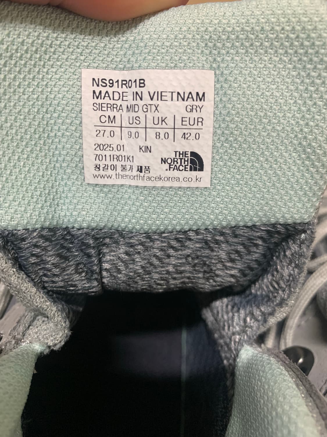 노스페이스 시에라미드 새상품급 270 판매 합니다 상품이미지9