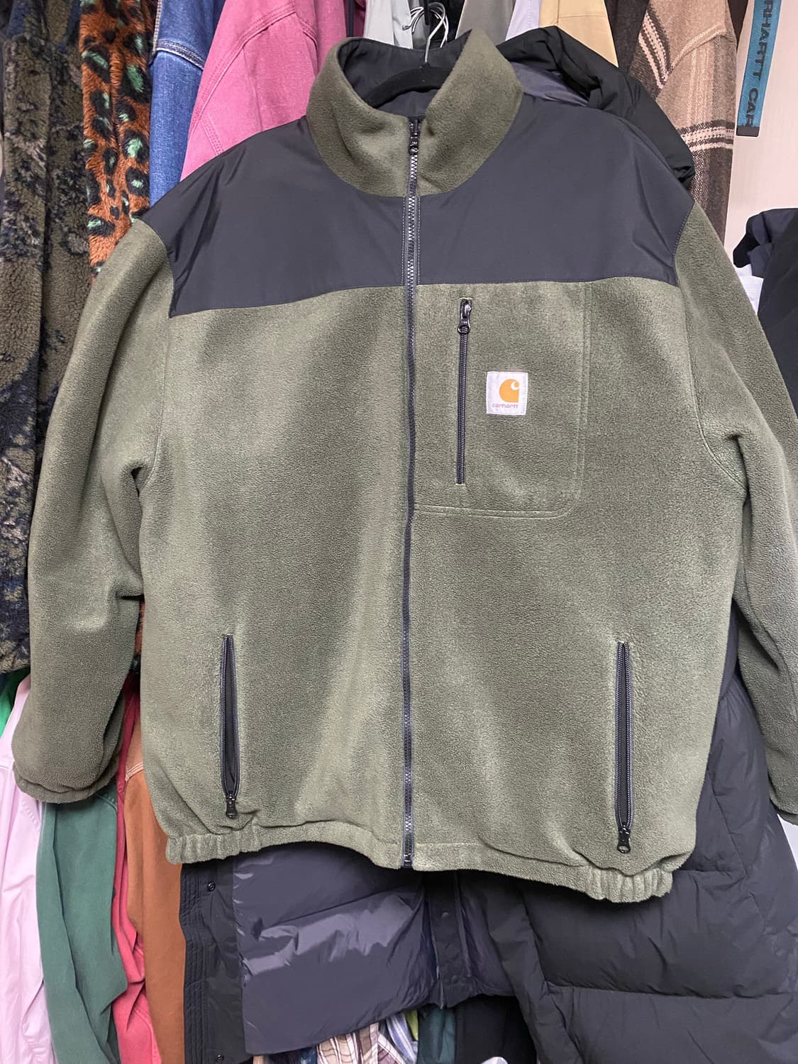 칼하트wip 리버시블 후리스 xl 상품이미지1