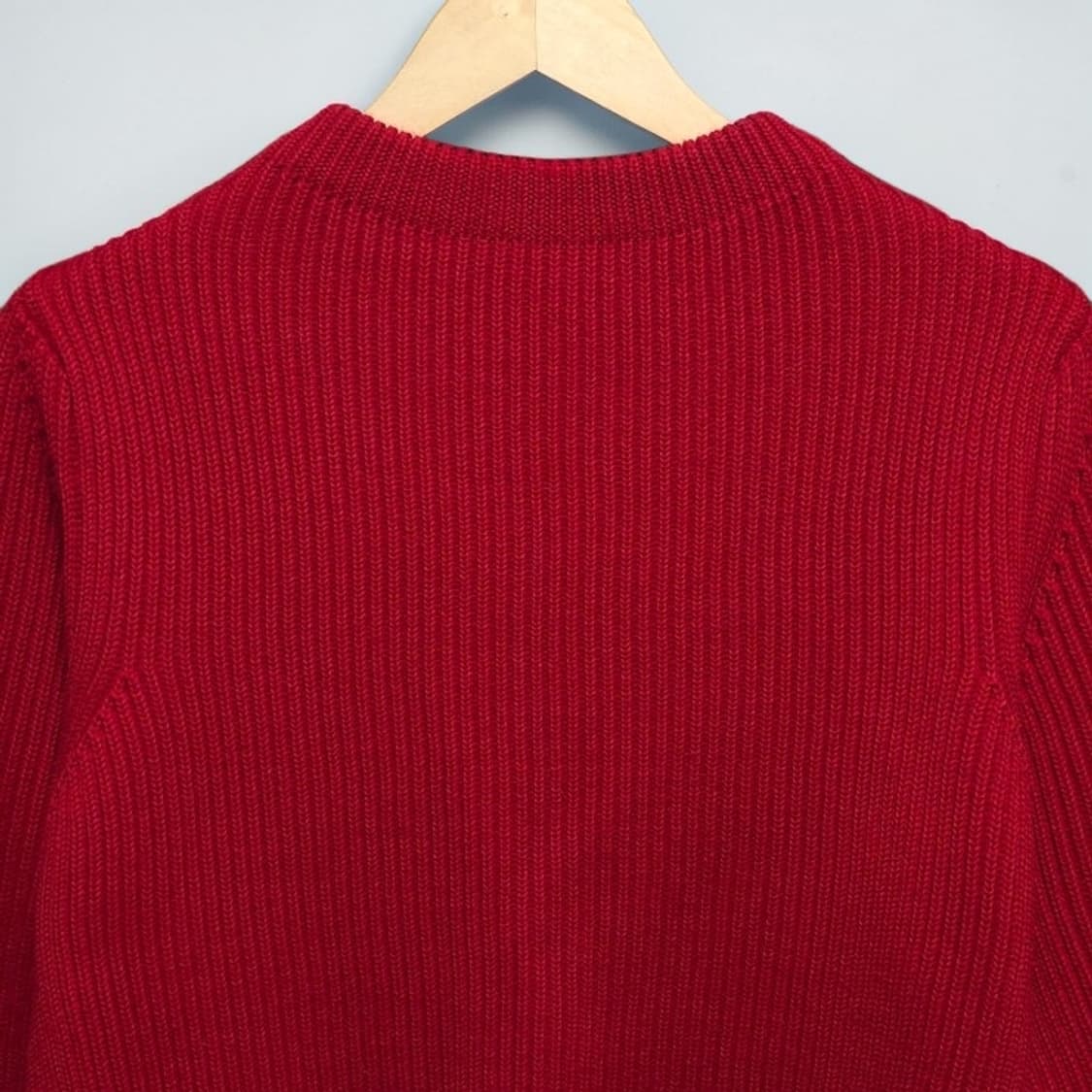 S 안데르센안데르센 크루넥 니트 레드 상품이미지4