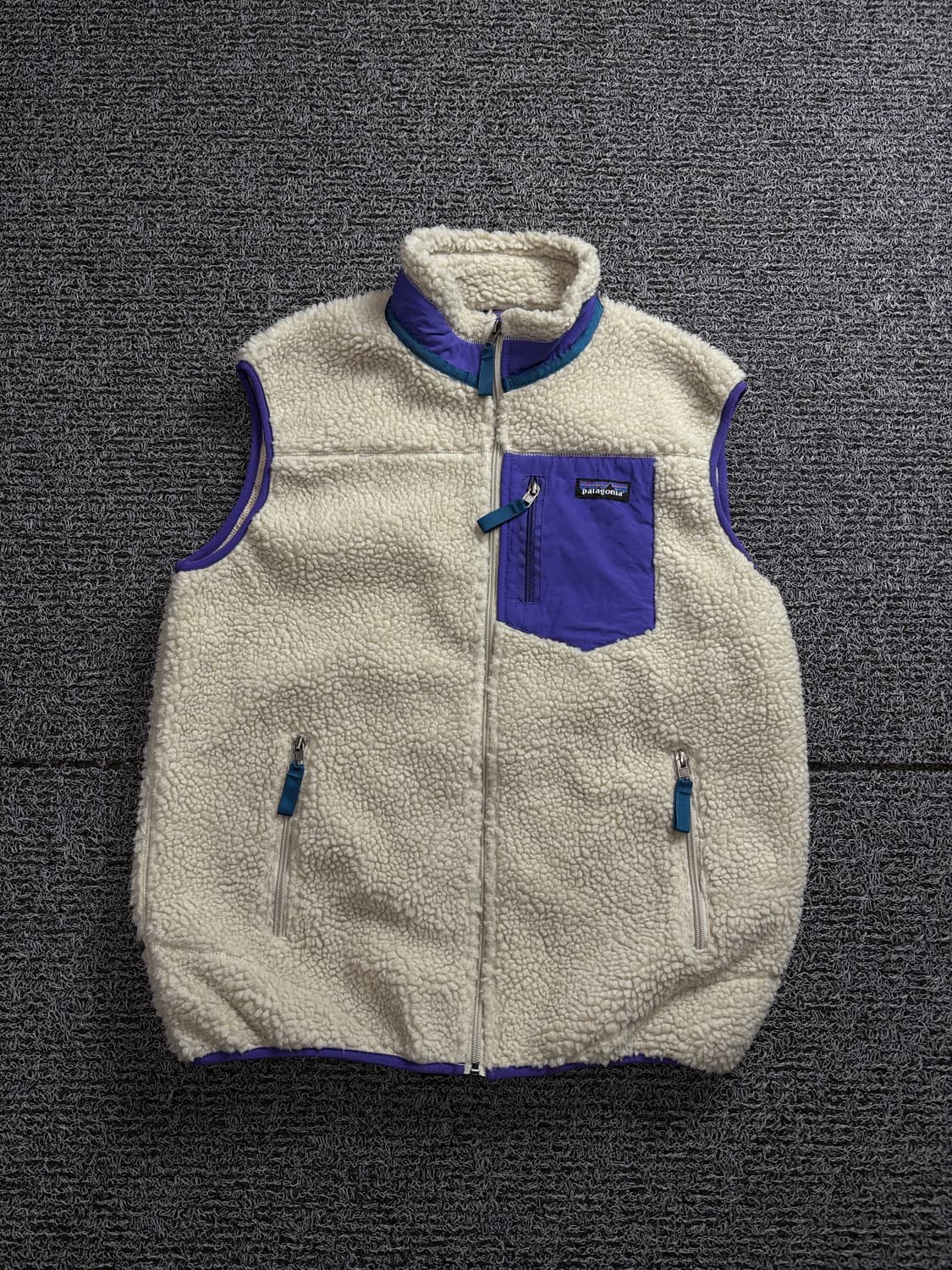 파타고니아 레트로 X 쉐르파 플리스 베스트 네추럴 퍼플 1518 상품이미지2