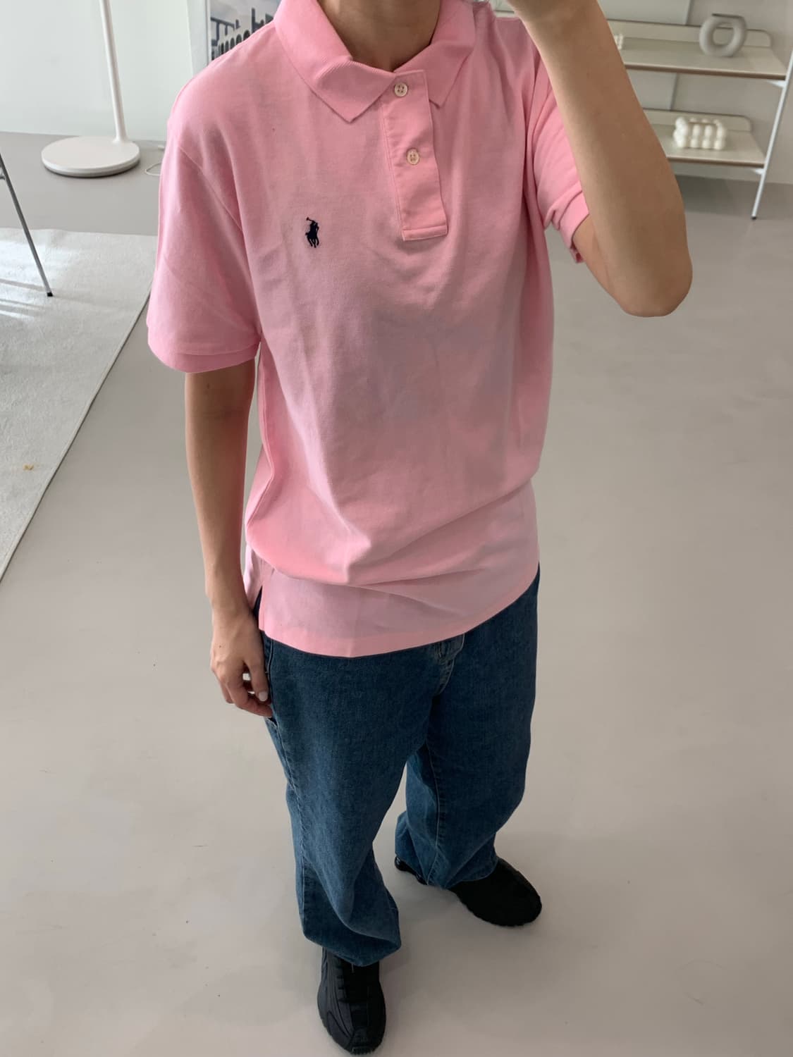 폴로 랄프로렌 보이즈 반팔 카라티 핑크  XL(18-20 상품이미지6