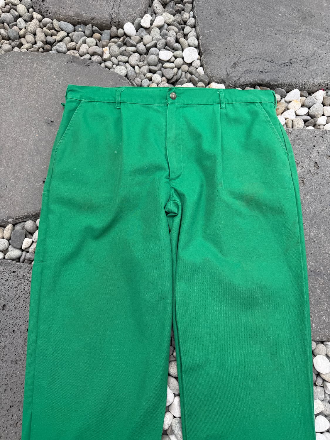 1990s TSD KELLY GREEN FRENCH 그린 프렌치워크팬츠 상품이미지3