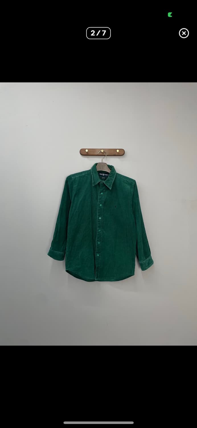 폴로랄프로렌 코듀로이 그린셔츠 A3340 상품이미지2