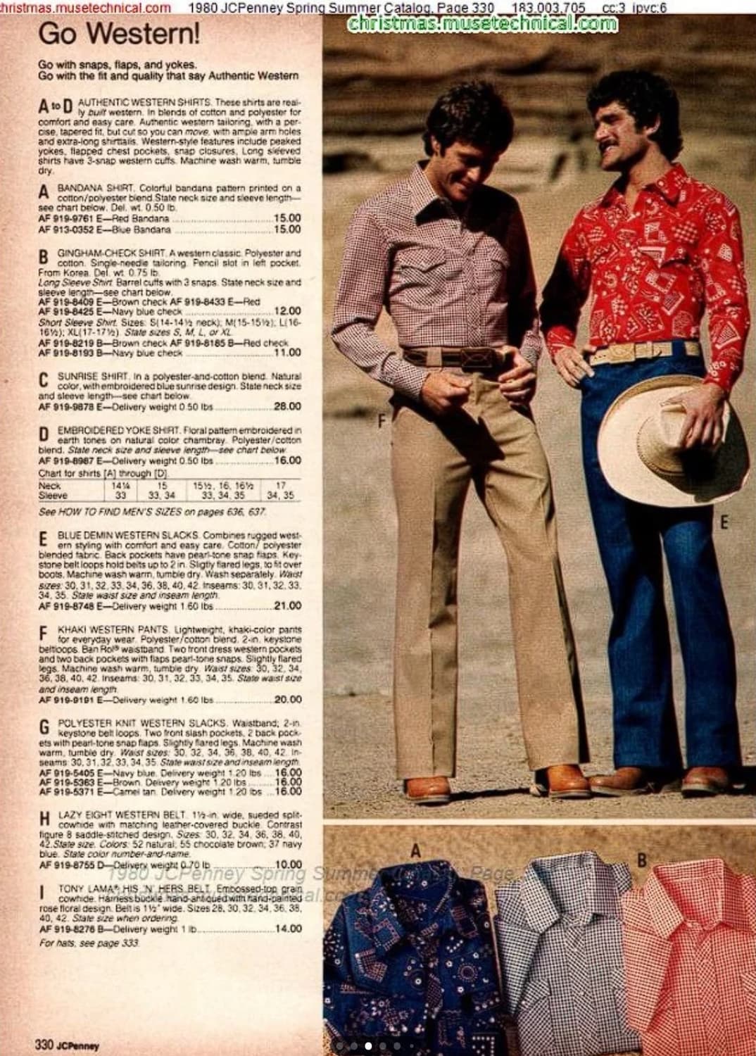 70s jcpenny 브라운 웨스턴 셔츠 상품이미지6