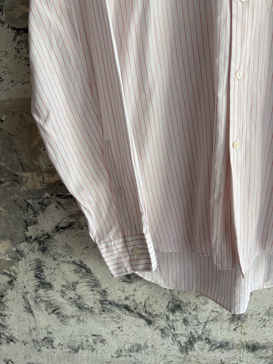L Q Y’s for men design Pink Stripe Shirt 상품이미지3