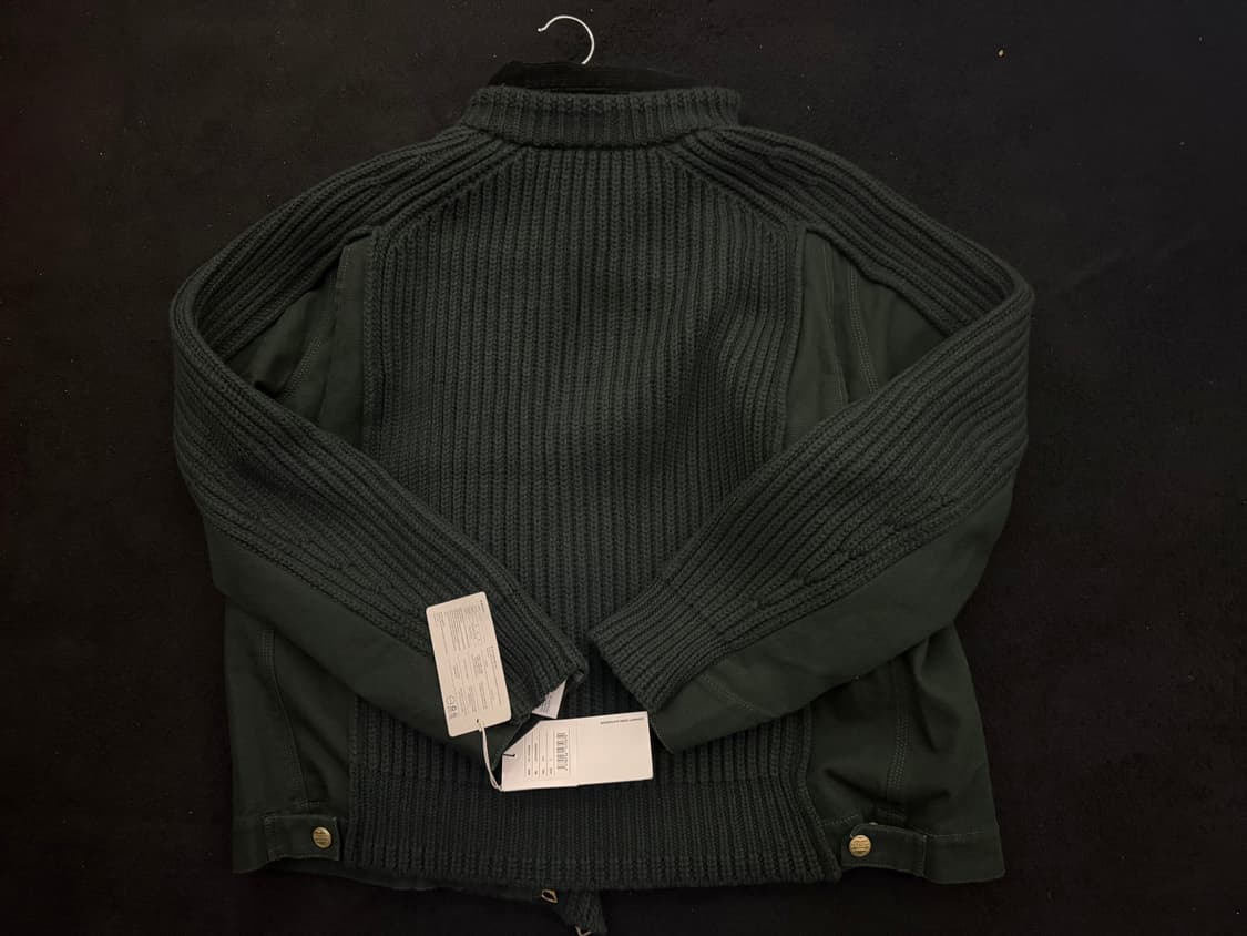 사카이&칼하트 덕 울 니트 자켓 다크그린 상품이미지3