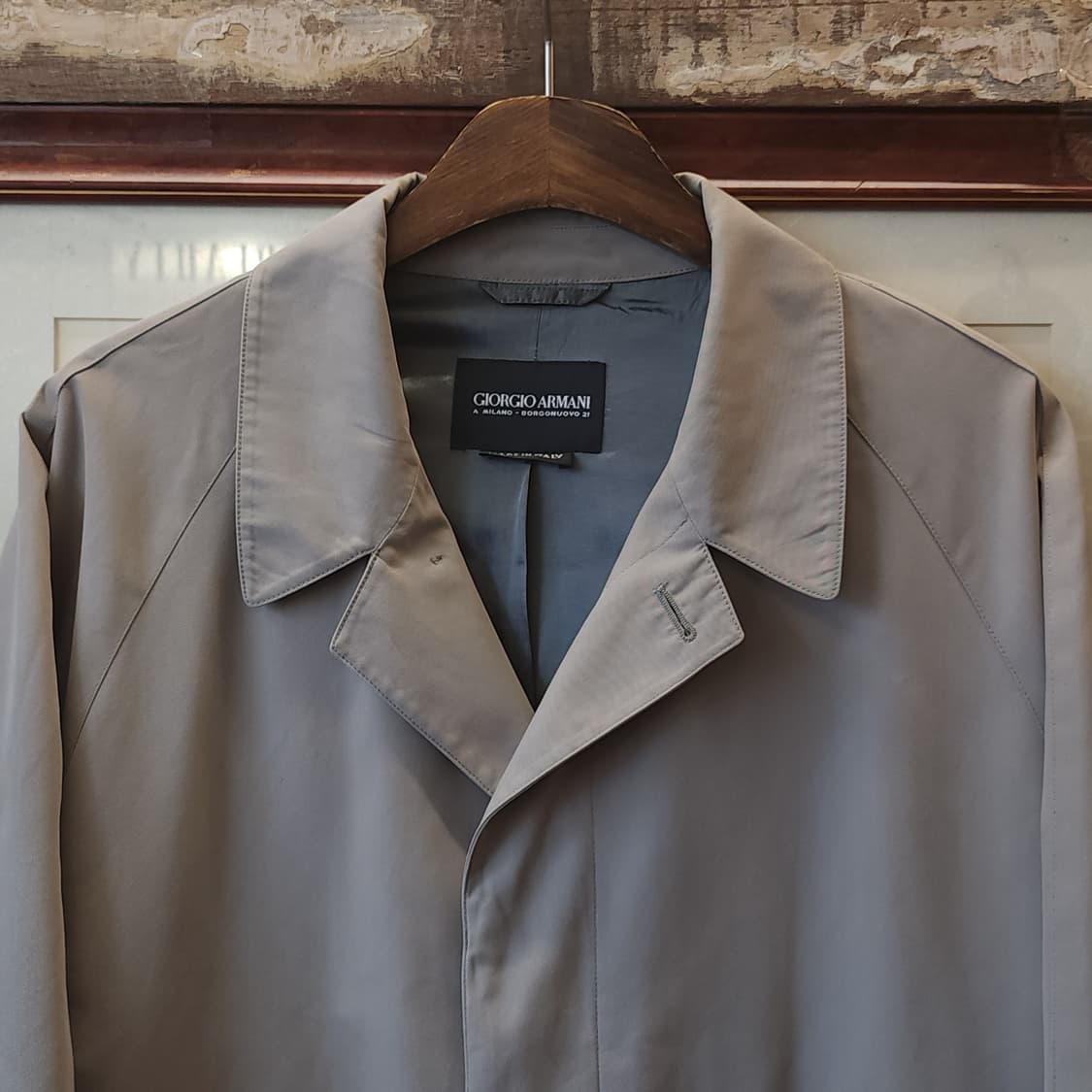 조르지오 아르마니 트렌치코트 싱글 트렌치 라이트 그레이 54 상품이미지3