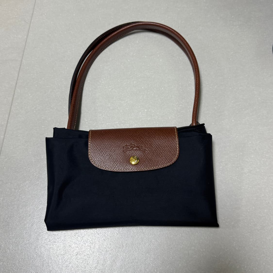 롱샴 르 플리아쥬 블랙 숄더백 L 상품이미지3