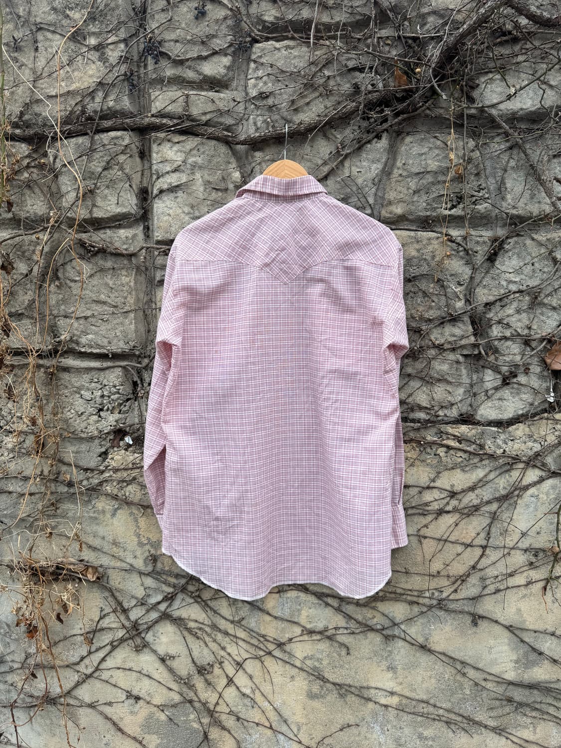 70s HbarC 빈티지 체크 웨스턴 셔츠  상품이미지2