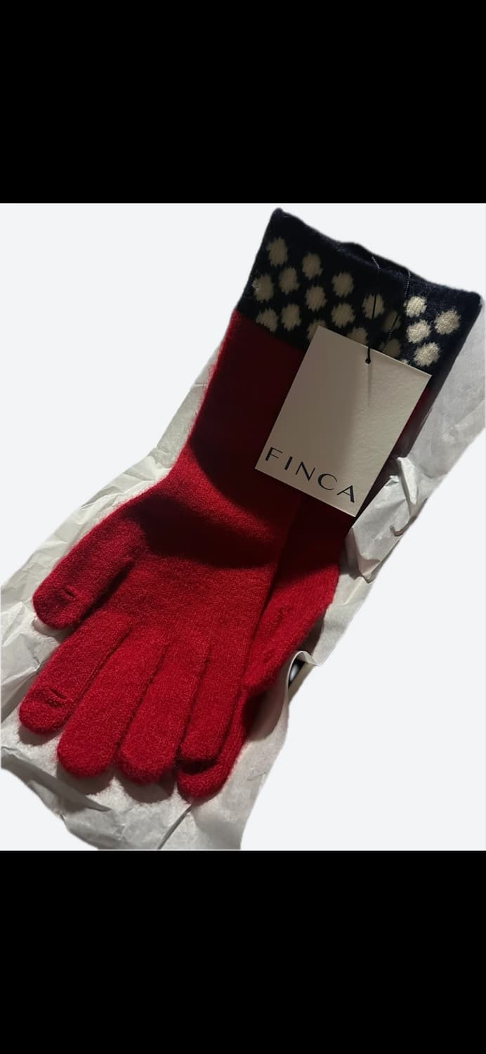 FINCA 롱장갑 레드컬러 패키지 풀박스 새제품 상품이미지2